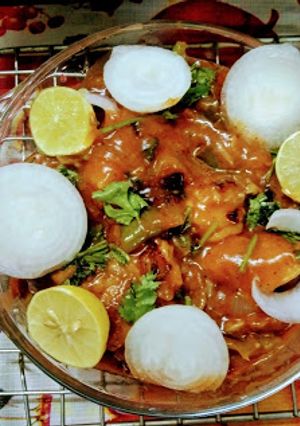 A picture of Chicken Manchurian.