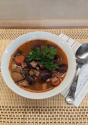 Házi tarka bableves 🫘🍲🫘 recept fotója