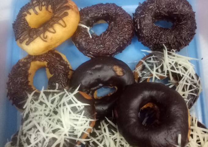 Donat lembut tanpa kentang