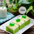 Brownies kukus pandan