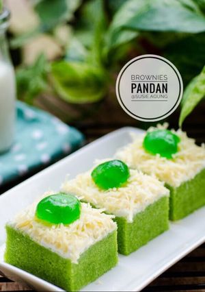Foto resep Brownies kukus pandan