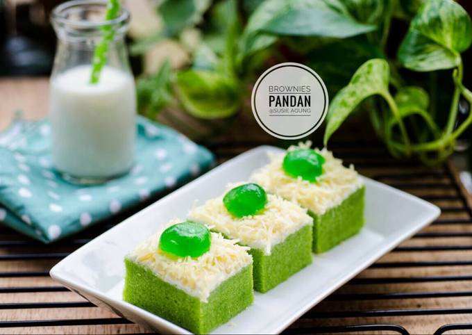 Resep Brownies Kukus Pandan Oleh Susi Agung - Cookpad