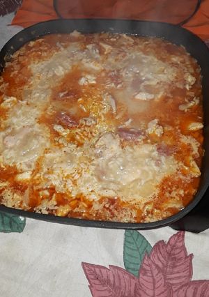 Una foto de Arroz con pollo en horno eléctrico