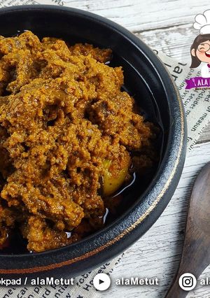 Foto resep Rendang Kaki Jamur Vegan alaMetut 👩‍🍳