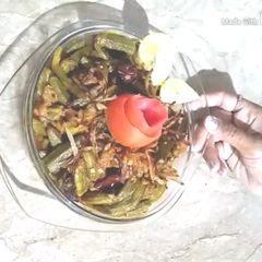A picture of Masala bhindi.