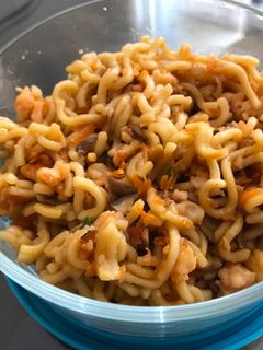 Foto resep Mie goreng jamur udang mpasi 16m