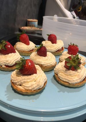 Une photo de Mini tarte aux fraises