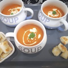 Tomato soup🍅🍅 A picture of Tomato soup🍅🍅.
