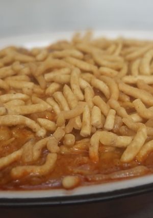 A picture of Misal sprouted dal chana.