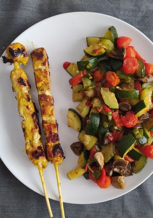 Una foto de Salteado de verduras