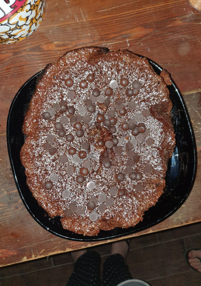 Una foto de Queque de chocolate en olla de cocción lenta