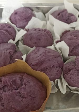 Foto resep Bolu Ubi Ungu Kukus
