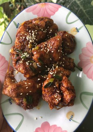 Foto resep Ayam goreng tepung saus mentega
