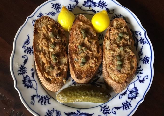 California Farm Duck Pate Spread on toast