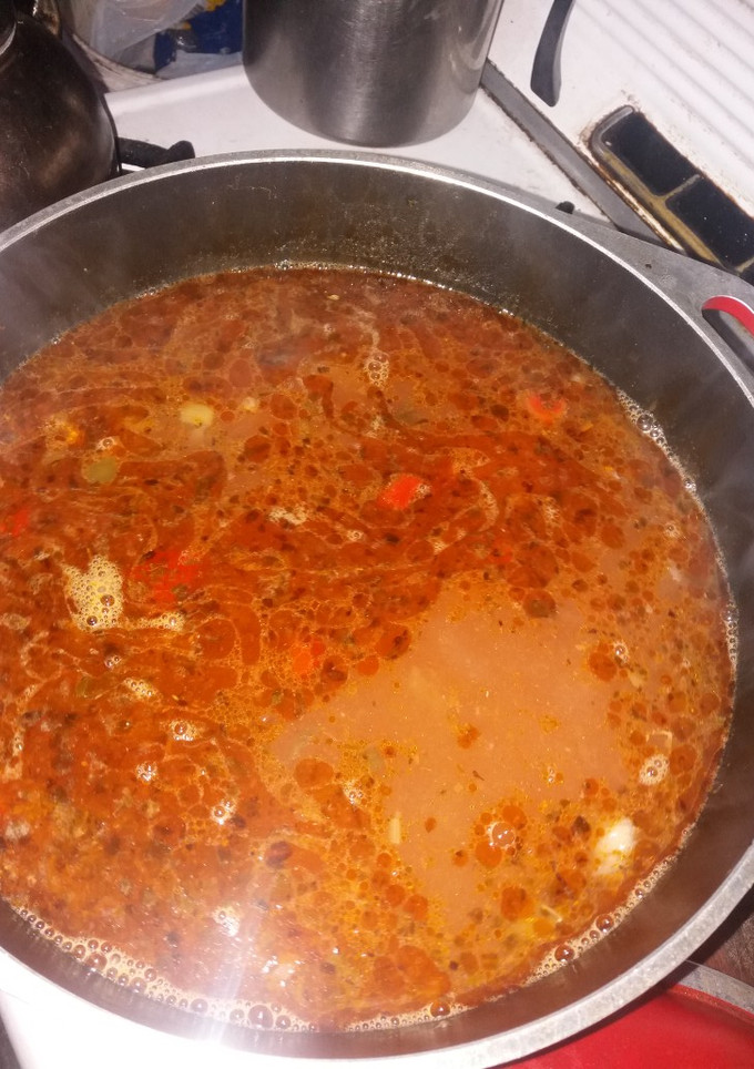 Una foto de Guiso de fideos con pollo