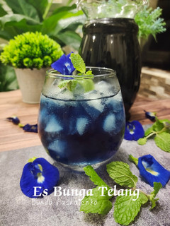 Foto resep Es Bunga Telang