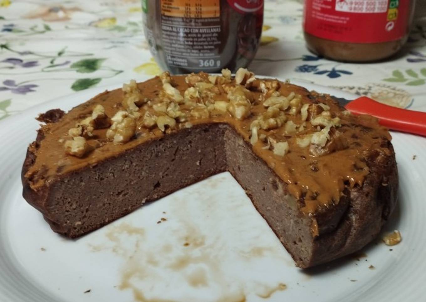 Pastís de xocolata proteic