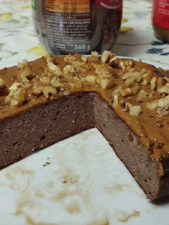 Una foto de Pastís de xocolata proteic