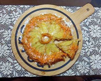 Fresh, Cooking Recipe Upside Down Apple Carrot Cake Home Style