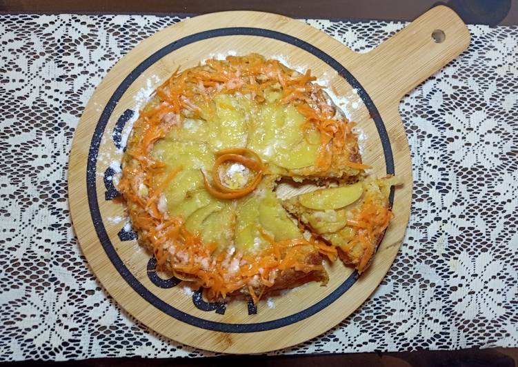 Recipe of Speedy Upside Down Apple Carrot Cake