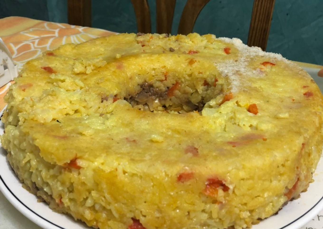 Pastel de Risotto y Carne Picada