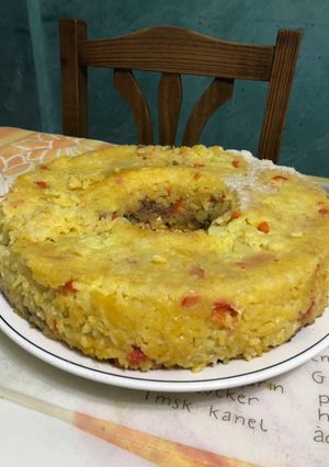 Una foto de Pastel de Risotto y Carne Picada