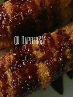 Foto resep Pisang coklat meler roti tawar