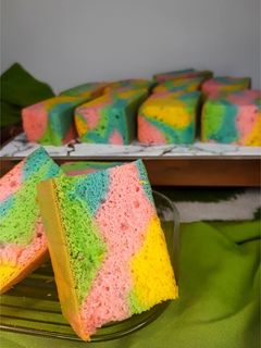 Foto resep Rainbow ogura cake