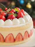 Christmas ☆ Strawberry and White Chocolate Mousse Cake