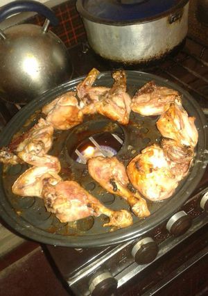 Una foto de Pollo a la parrigas