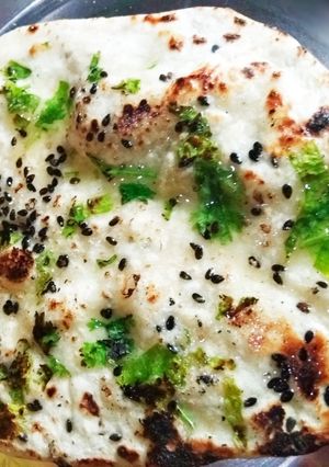 A picture of Amritsari naan.