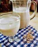 Leche de sésamo. Leche vegana