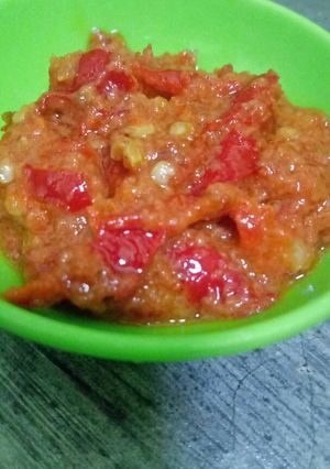 Foto resep Sambel belacan pedas sedang