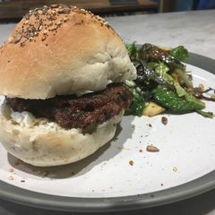 A picture of Spicy Bean Burger.