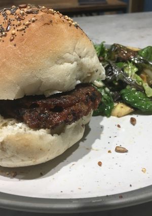 A picture of Spicy Bean Burger.
