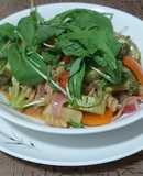 Fideos Tirabuzón con Vegetales