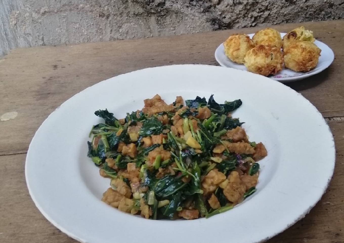 Kangkung tempe