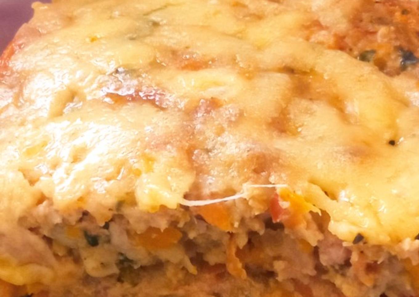 Torta de carne y verduras