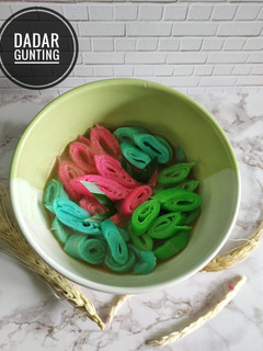 Foto resep Dadar Gunting (Kuah kinca)