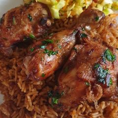 A picture of Fried dry chicken.