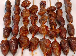 Hình của món Tim - Mề Gà Nướng Mật Ong.