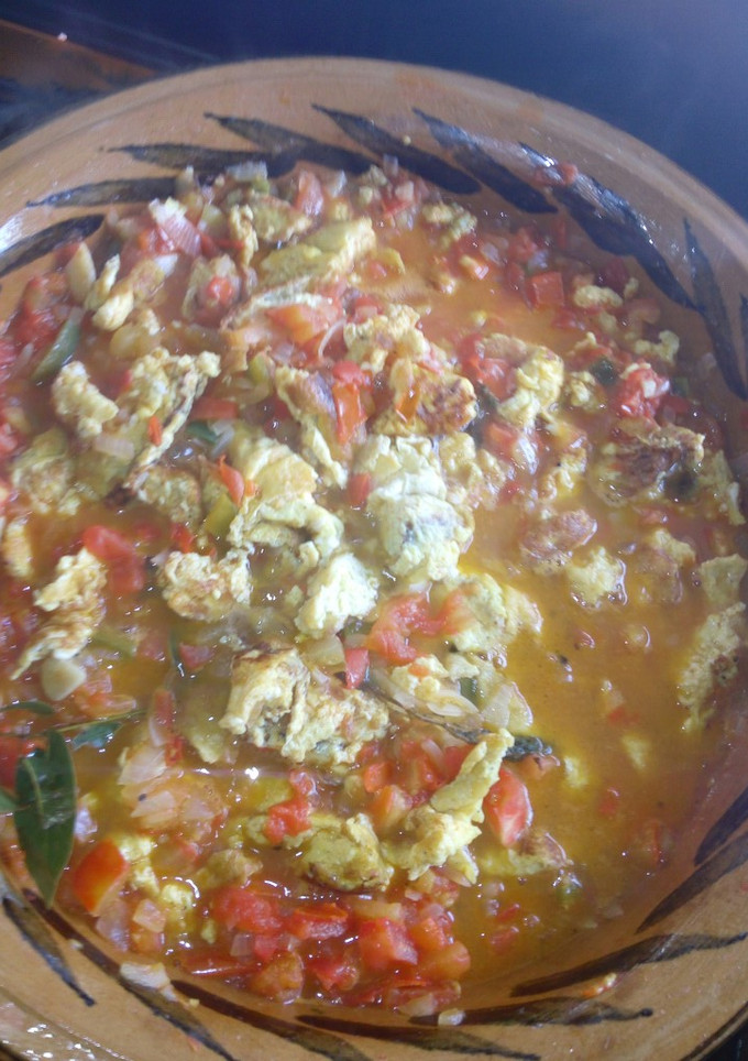 Una foto de Huevos a la veracruzana en omelette