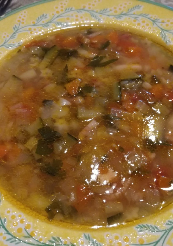 Una foto de Sopa Minestrone