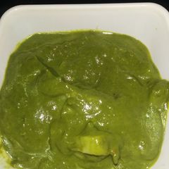A picture of Spinach potatoes curry (Palak Aloo) recipe.