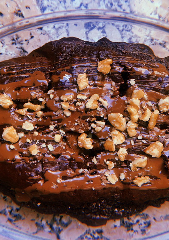Una foto de Bizcocho saludable de chocolate sin azúcar