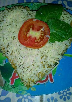 Foto resep Nasi goreng kencur tabur keju