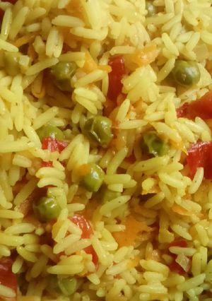 صورة لوصفة رز بالخضار
