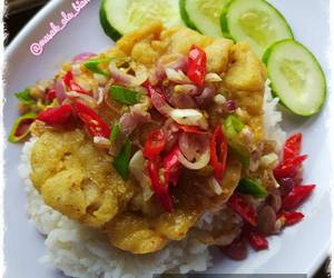 Resep Populer Ayam Krispi siram Cabe Bawang Mantul Banget