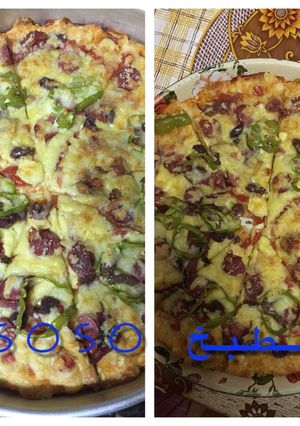 صورة لوصفة بيتزا رهييييبه