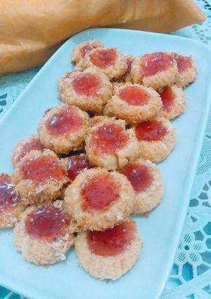 Foto resep Strawberry Thumbprint cookies #beranibaking